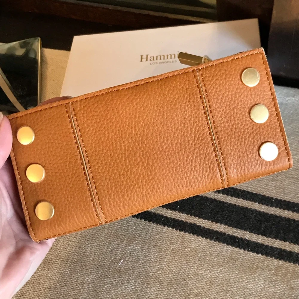 Hammitt Tan Leather Wallet with Gold Studs - Picture 7 of 12
